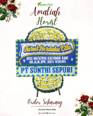 Papan Bunga Duka di Tampan